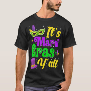 Funny Mardi Gras Partij maskeert Mardi Gras Yall C T-shirt