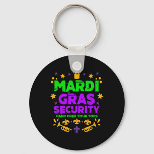 Funny Mardi Gras Security Parade Festival Mardi Gr Sleutelhanger
