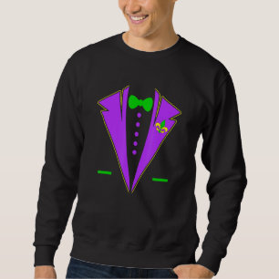 Funny Mardi Gras Tuxedo Costume Festival Party Lov Trui