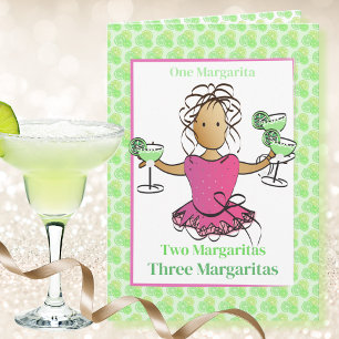 Funny Margarita carte d'anniversaire pour elle