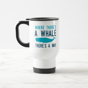Funny Marine Biology Pun waar Thera Whale Reisbeker