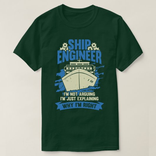 Funny Marine Engineering Ship Engineer Gift T-shirt (Design voorkant)