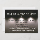 Funny Marquee Invitation d'anniversaire (Dos)