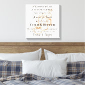 Funny Marriage als Coffee Retro Grunge Typografie Canvas Afdruk (Insitu (Slaapkamer))