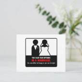 Funny Marriage Briefkaart (Staand voorkant)