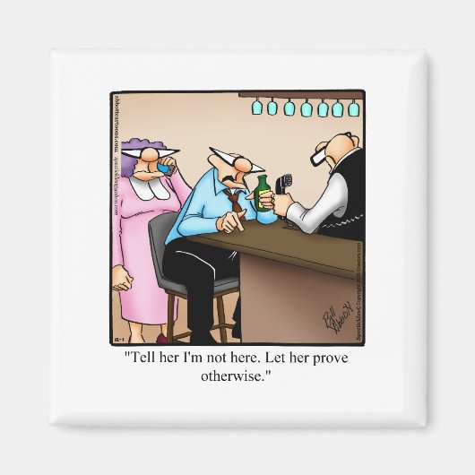 Funny Marriage Humor Magnet voor hem Magneet (Voorkant)