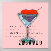 Funny Martini Quote Poster (Voorkant)