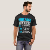 Funny Massage Therapist Extra Charges LMT Therapy T-shirt (Voorkant volledig)