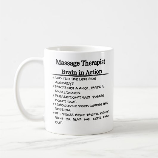 Funny Massage Therapist Koffiemok (Links)