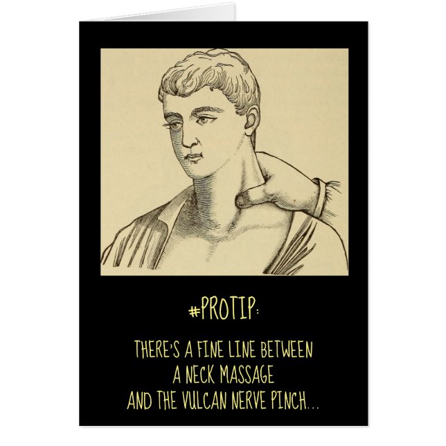 Funny Massage Therapy Neck Massage (Voorkant)