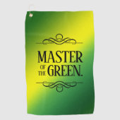 Funny Master of the Green Golfhanddoek (Voorkant)