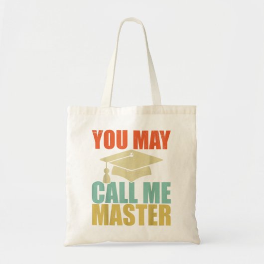 Funny Masters Degree Design voor mannen MBA Edu Tote Bag (Voorkant)
