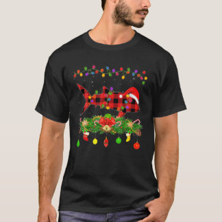 Funny Matching Buffalo Pset Whale Shark Kerstmis T-shirt