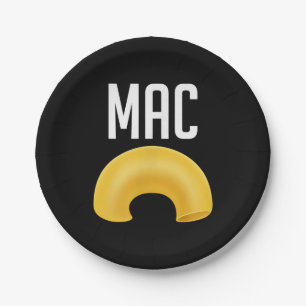 Funny Matching Macaroni en Cheese Halloween Papieren Bordje