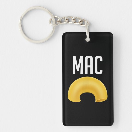 Funny Matching Macaroni en Cheese Halloween Sleutelhanger (Voorkant)