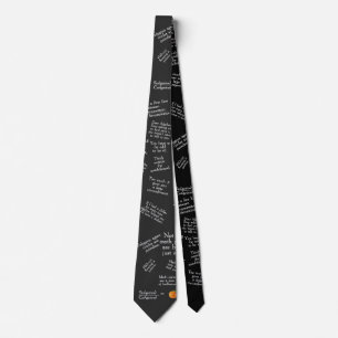 Funny Math Collection Cravate - Dark All Over Prin