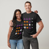 Funny Math Equation Pumpkin Hat Ghost Halloween T-shirt (Unisex)