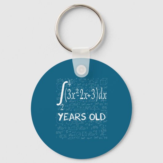 Funny Math Geek 50 Years Old 50th Birthday Integra Sleutelhanger (Voorkant)