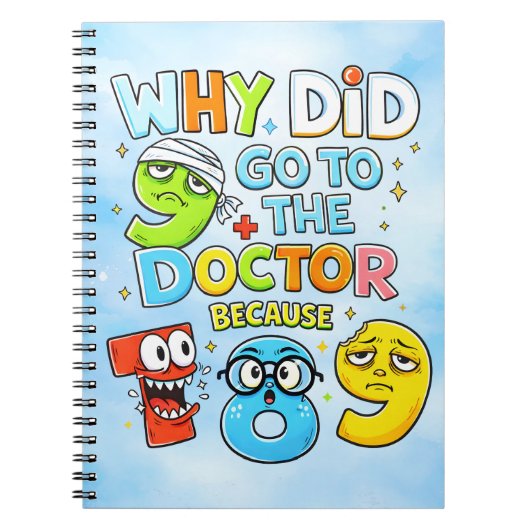 Funny Math Joke Numbers Notebook for Kids Notitieboek (Voorkant)