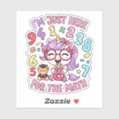 Funny Math Joke Numbers Sticker for Kids (Feuille)