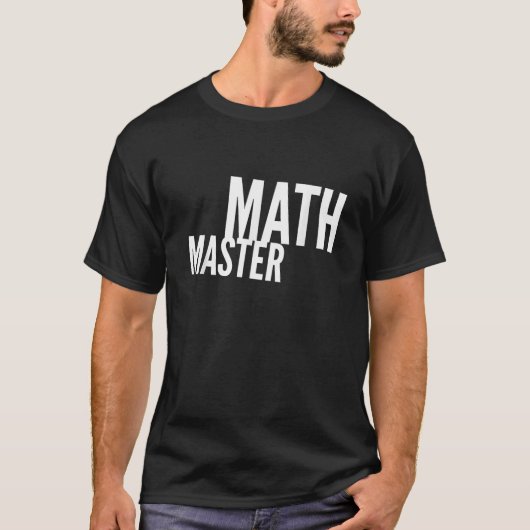Funny Math Master T-shirt (Devant)