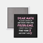 Funny Math Quote Magneet (Voorkant / Achterkant)