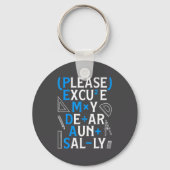 Funny Math Rules Pemdas Pun Teachers Math Day  Sleutelhanger (Voorkant)