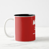 Funny Math science school nerd Tweekleurige Koffiemok (Links)
