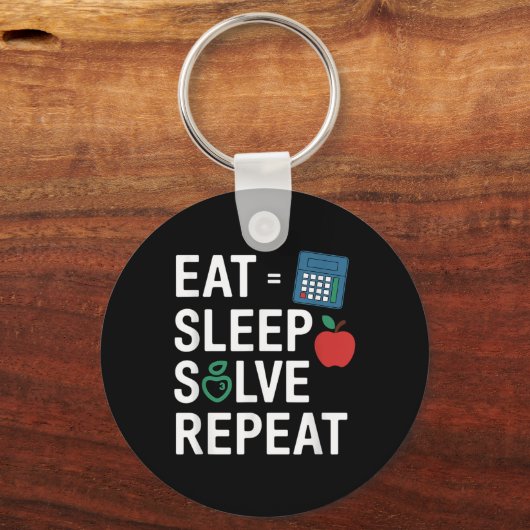 Funny Math Teacher Algebra Cl Back To School  Sleutelhanger (Voorkant)