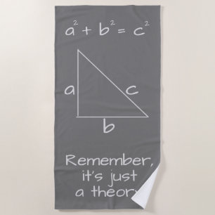 Funny Mathematical Algebra Geek Gray Strandlaken