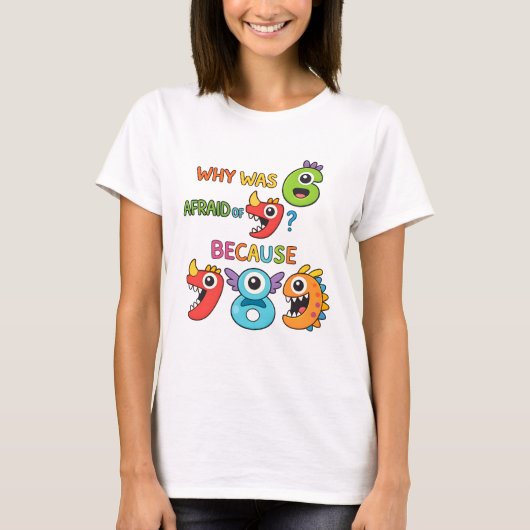 Funny Maths 7 8 9 T Shirt for Teachers and Schools (Voorkant)