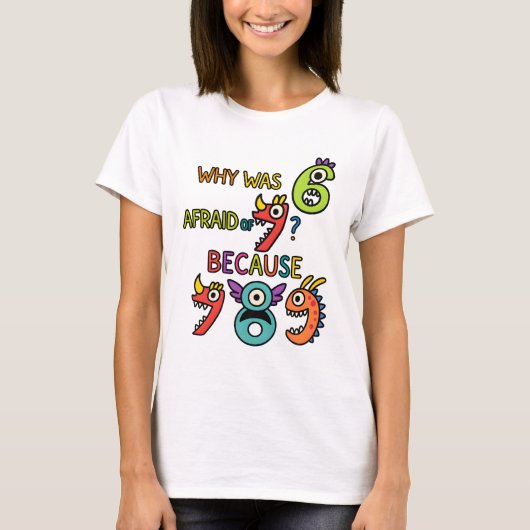 Funny Maths 7 8 9 T Shirt for Teachers and Schools (Voorkant)