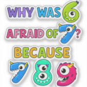 Funny Maths Joke Sticker for Kids Number Day UK (Devant)