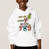 Funny Maths Numbers Hoodie for Kids (Devant)