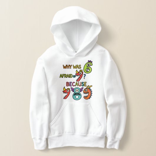 Funny Maths Numbers Hoodie for Kids (Poser)