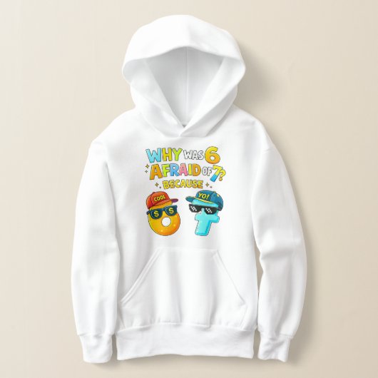 Funny Maths Numbers Joke Hoodie for Kids (Poser)