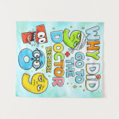 Funny Maths Numbers Joke Shirt for Kids Wandkleed (Voorkant (horizontaal))