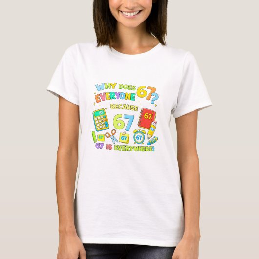 Funny Maths Numbers Joke T Shirt for Kids (Voorkant)