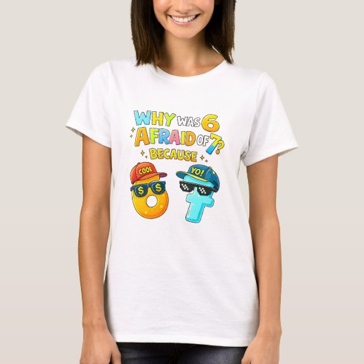 Funny Maths Numbers Joke T Shirt for Kids (Voorkant)