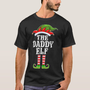 Funny Matking Family The Dad Elf kerstkosten T-shirt
