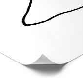 Funny Mature Bride and Groom Wedding Seniors Poster (Hoek)