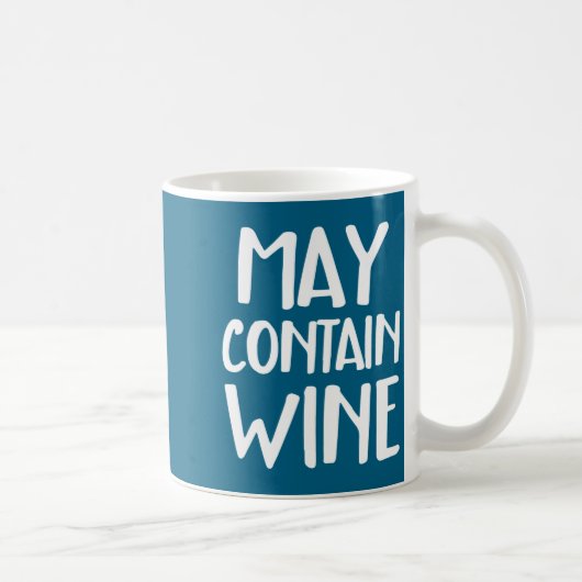 Funny May Contain Wine  Koffiemok (Rechts)