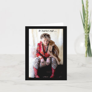 Funny Me and a Pint Ice Cream Card Kaart