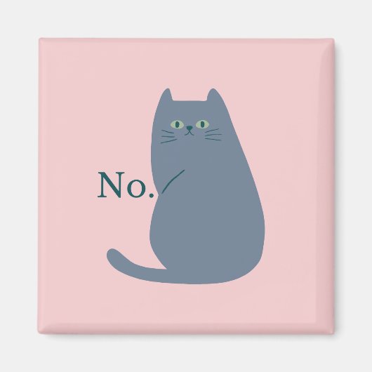 Funny Mean Cat Magneet (Voorkant)