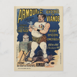 Funny meat extract adverteren briefkaart