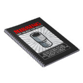 Funny Mechanic 10mm Socket Missing Workshop Tool Notitieboek (Rechterzijde)