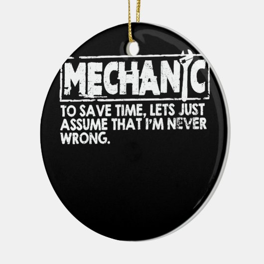 Funny Mechanic Engineer Repairman technicus Keramisch Ornament (Links)