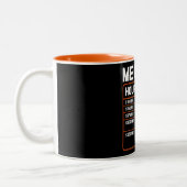 Funny Mechanic Hourly Rate Two-Tone Coffee Mok (Links)
