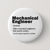 Funny Mechanical Engineer Definition Engineering Ronde Button 5,7 Cm (Voorkant)