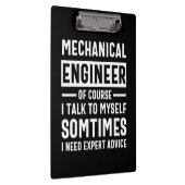 Funny Mechanical Engineer Gift Klembord (Rechts)